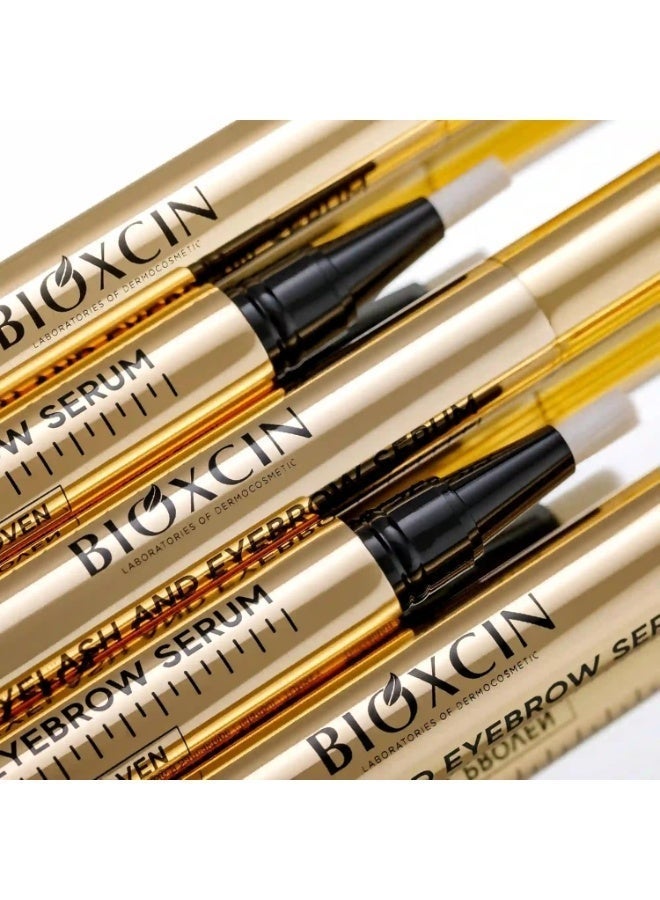 بيوكسين سيروم بيوكسين للرموش والحواجب بالكولاجين وحمض الهيالورونيك لنمو أقوى وأكثر كثافة - Image 1